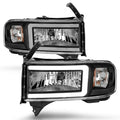 Anzo 111554 Black Headlights — 1994–2001 Ram 1500 / 1994–2002 Ram 2500/3500