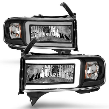 Anzo 111554 Black Headlights — 1994–2001 Ram 1500 / 1994–2002 Ram 2500/3500