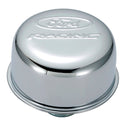 Chrome Steel Breather W/Ford Racing Logo - 302215