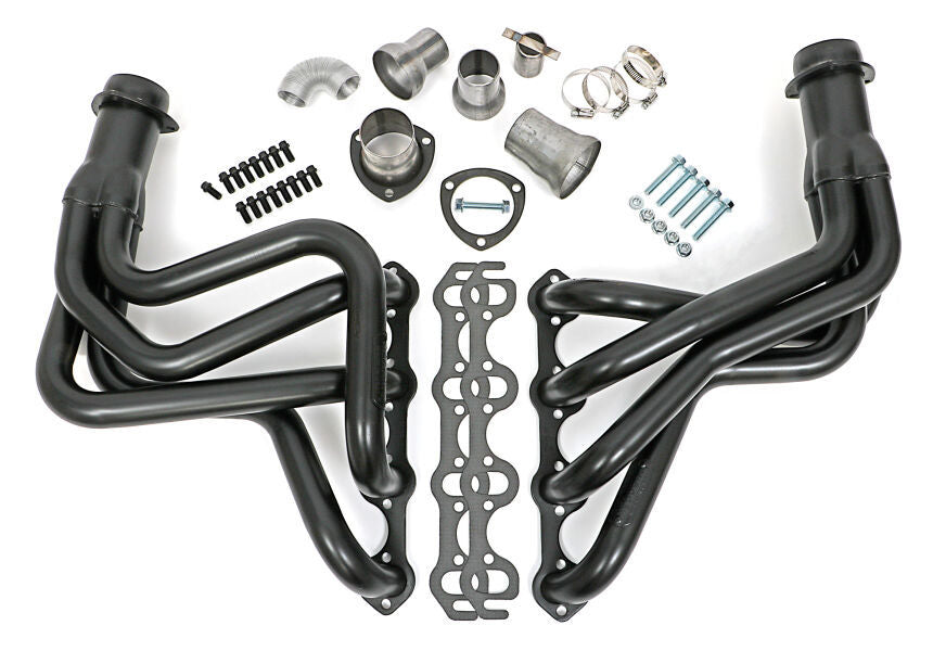 Hedman Long Tube Headers BLACK Elite Coated 1-5/8” 351W Engine Swap Mustang 1965-1973