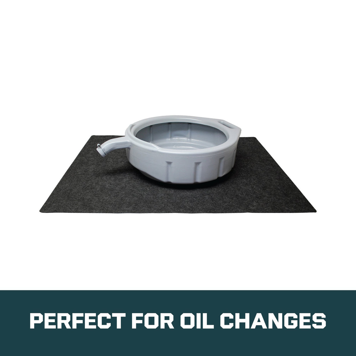 MOTIVITY Oil Spill Mat 29x36" - Protects Garage Floors - Absorbs Spills With No Soak Through - Reusable, Washable, and Durable - USA Made