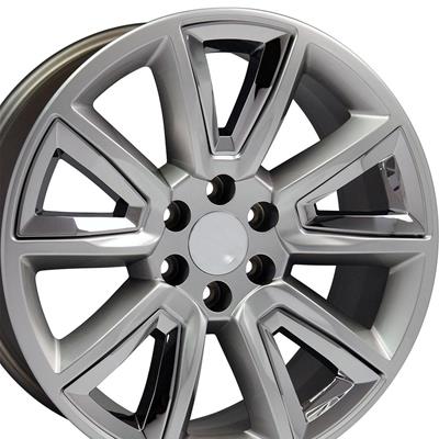 OE Wheels Chevy Tahoe Hyper Black with Chrome Wheels - 9505986