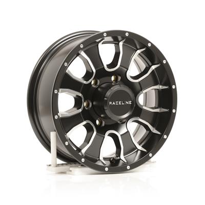 Raceline Wheels 860M Mamba Trailer Matte Black Machined Wheels - 860M56060